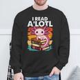 Axolotl Book Lover Librarian Reading Library Readers Sweatshirt Gifts for Old Men Axolotl Book Lover Librarian Reading Library Readers Sweatshirt Gifts for Old Men