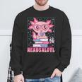 Axolotl Books Readsalotl Reading Bookworm Boys Girls Kids Sweatshirt Gifts for Old Men