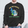 Ban The Fascists Save The Books Book Lover Worm Fish Sweatshirt Gifts for Old Men Ban The Fascists Save The Books Book Lover Worm Fish Sweatshirt Gifts for Old Men