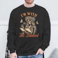 Banned Book Reading Squad Bookish I'm With The Banned Sweatshirt Gifts for Old Men