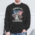 Banned Books Liberty In Literature Book Lover Sweatshirt Gifts for Old Men