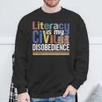 Banned Books Week Read Reading Book Lover Librarian Sweatshirt Gifts for Old Men