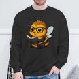 Bee Reading Book Lover Sweatshirt Gifts for Old Men