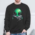 Believe In YourSelf Cute Alien Reading Book Sweatshirt Gifts for Old Men Believe In YourSelf Cute Alien Reading Book Sweatshirt Gifts for Old Men