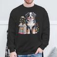 Bernese Mountain Dog Berner Bookworm Flowers Book Reading Sweatshirt Gifts for Old Men Bernese Mountain Dog Berner Bookworm Flowers Book Reading Sweatshirt Gifts for Old Men