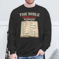The Bible Book Of Emergency Numbers Religious Christian Sweatshirt Gifts for Old Men