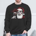 Bite Christmas Vampire Santa Claus Vintage Comic Book Style Sweatshirt Gifts for Old Men