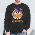 Boo Boooks Ghost Book Reading Halloween 2025 Teacher Sweatshirt Gifts for Old Men Boo Boooks Ghost Book Reading Halloween 2025 Teacher Sweatshirt Gifts for Old Men