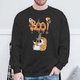Boo Kids Book Lover Ghost Halloween Librarian Sweatshirt Gifts for Old Men