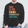 This Is My Book Character Costume Retro Halloween Sweatshirt Gifts for Old Men This Is My Book Character Costume Retro Halloween Sweatshirt Gifts for Old Men