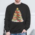 Book Christmas Tree Reading Sweatshirt Gifts for Old Men