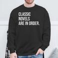 Book Club Organizer Meme Quote Sweatshirt Gifts for Old Men