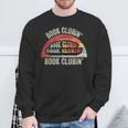 Book Clubin' Retro 70s Style Book Club Reader Graphic Sweatshirt Gifts for Old Men Book Clubin' Retro 70s Style Book Club Reader Graphic Sweatshirt Gifts for Old Men