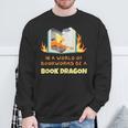 Book Dragon Librarian Book Lovers Sweatshirt Gifts for Old Men Book Dragon Librarian Book Lovers Sweatshirt Gifts for Old Men