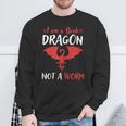 I Am A Book Dragon Not A Worm Sweatshirt Gifts for Old Men