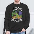 Book Dragon Smart Readers Sweatshirt Gifts for Old Men