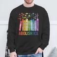 Book Flower Abolish ICE Meme For Women Girl Sweatshirt Gifts for Old Men