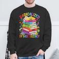 Book Flower Boho Radicalized By Basic Decency LGBT Men Women Sweatshirt Gifts for Old Men