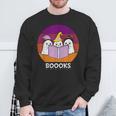 Book Ghost Reading Halloween Teacher For Men Women Sweatshirt Gifts for Old Men