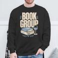 Book Group Reader Club Crew Cozy Nights Book Club Sweatshirt Gifts for Old Men
