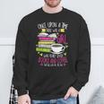 Book Lover & Coffee Reader Reading Quote Women & Girls Sweatshirt Gifts for Old Men