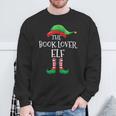 The Book Lover Elf Christmas Books Reading Lover Sweatshirt Gifts for Old Men