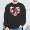 Book Lover Heart Shape Reading Librarian Valentine Men Women Sweatshirt Gifts for Old Men Book Lover Heart Shape Reading Librarian Valentine Men Women Sweatshirt Gifts for Old Men