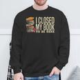 Book Lover For Men Women Reader Cool Librarian Sweatshirt Gifts for Old Men