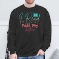 Book Lover I Read Past My Bedtime Bookworm Readers Librarian Sweatshirt Gifts for Old Men