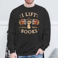 Book Lover Weightlifting Gym Reader Fitness Lifestyle Sweatshirt Gifts for Old Men