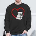 Book Nerd's Book Lover's Valentine's Day Sweatshirt Gifts for Old Men