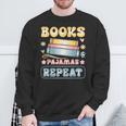 Book And Pajama Books Pajamas Repeat Librarian Sweatshirt Gifts for Old Men Book And Pajama Books Pajamas Repeat Librarian Sweatshirt Gifts for Old Men