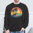 Book Paradise Tropical Island Beach Ocean Summer Reading Sweatshirt Gifts for Old Men