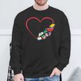 Book Reading Books Heart Sweatshirt Gifts for Old Men