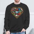 Book Reading Bookworm Reader Literature Heart Sweatshirt Gifts for Old Men