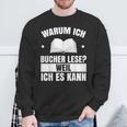Book Reading Library Reader Bookworm Books Sweatshirt Gifts for Old Men