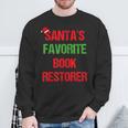 Book Restorer Pajama Christmas Sweatshirt Gifts for Old Men