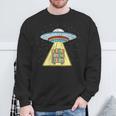 Book Shelf Ufo Abduction Sweatshirt Gifts for Old Men