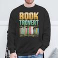 Book Trovert Introvert Reader Sweatshirt Gifts for Old Men