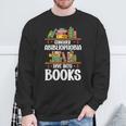 Bookish Book Lover Bookworm Abibliophobia Sweatshirt Gifts for Old Men