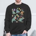 Bookish Dinosaur Animal Lover Book School Librarian Sweatshirt Gifts for Old Men
