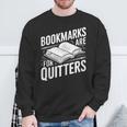Bookmarks Quote Library Book Reader Sweatshirt Gifts for Old Men Bookmarks Quote Library Book Reader Sweatshirt Gifts for Old Men
