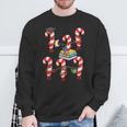 Bookmas Christmas Books Shirt Candy Cane Bookworm Sweatshirt Gifts for Old Men