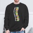 Books Are My Anatomy Spine Backbone Bookworm Reading Sweatshirt Gifts for Old Men