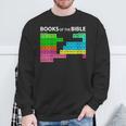 Books Of Bible Periodic Table Seminary Pastor Appreciation Sweatshirt Gifts for Old Men
