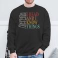 Books Book Lovers Book Lovers Reading Bookworm Sweatshirt Gifts for Old Men