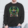 Books Dragon Reading Book Sweatshirt Gifts for Old Men Books Dragon Reading Book Sweatshirt Gifts for Old Men