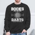 Books Feed The Brain Darts Feeds The Soul Sweatshirt Gifts for Old Men Books Feed The Brain Darts Feeds The Soul Sweatshirt Gifts for Old Men