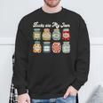 Books Are My Jam Shirt Book Lover Reader Reading Teacher Sweatshirt Gifts for Old Men