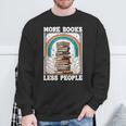 More Books Less People Mystic Book Rainbow Reading Book Sweatshirt Gifts for Old Men More Books Less People Mystic Book Rainbow Reading Book Sweatshirt Gifts for Old Men